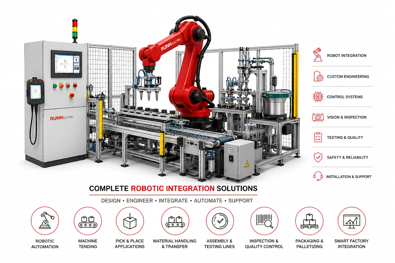RUNN ELECTRIC robotic integration system