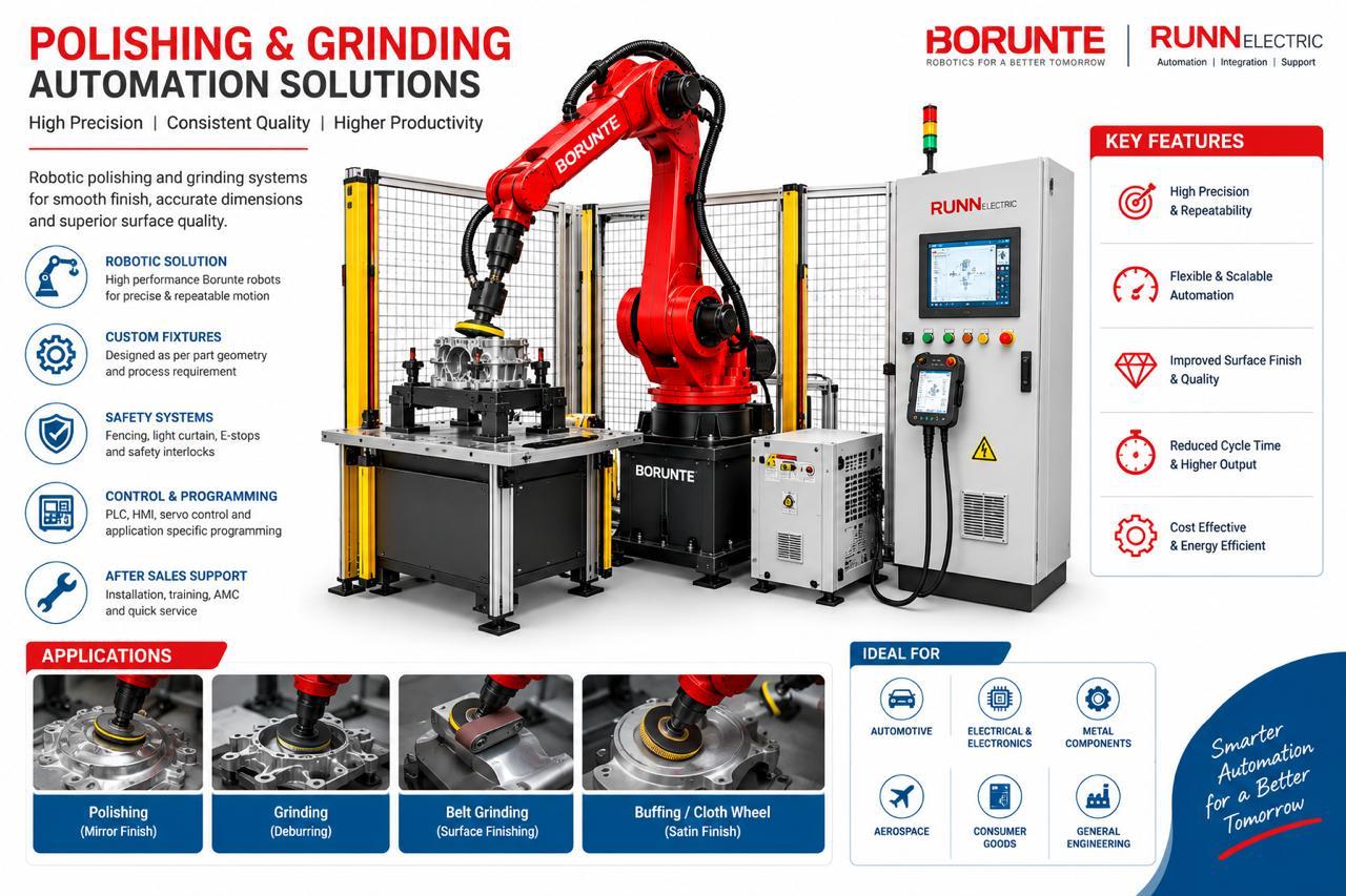 Robotic polishing and grinding automation